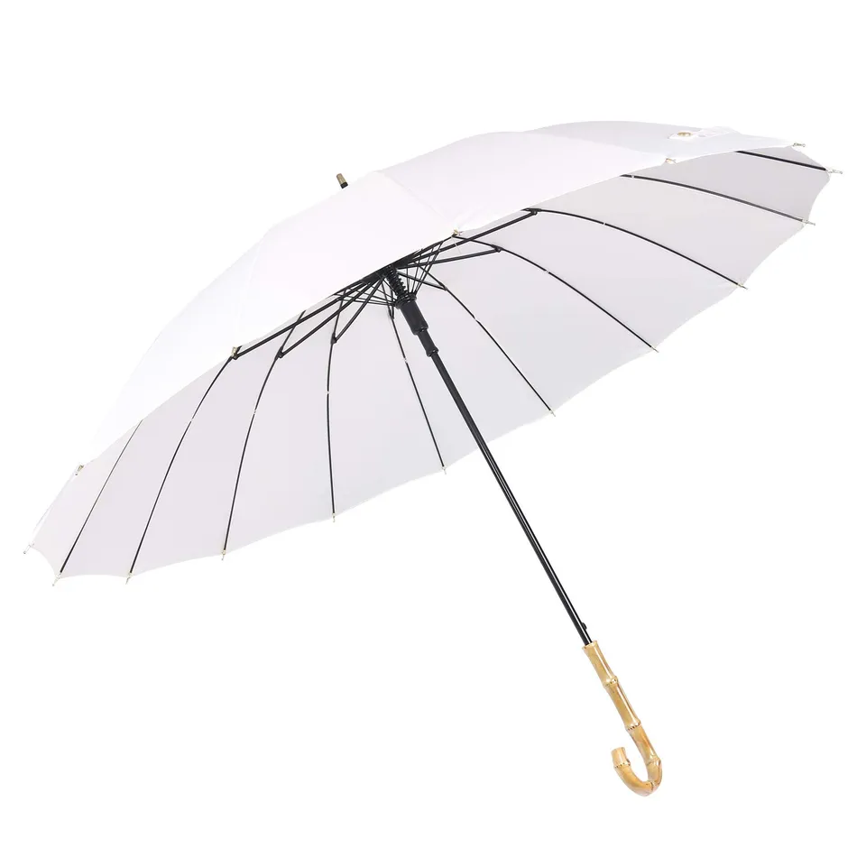 ThreeH KS08 Ombrello Bianco Automatico Antivento