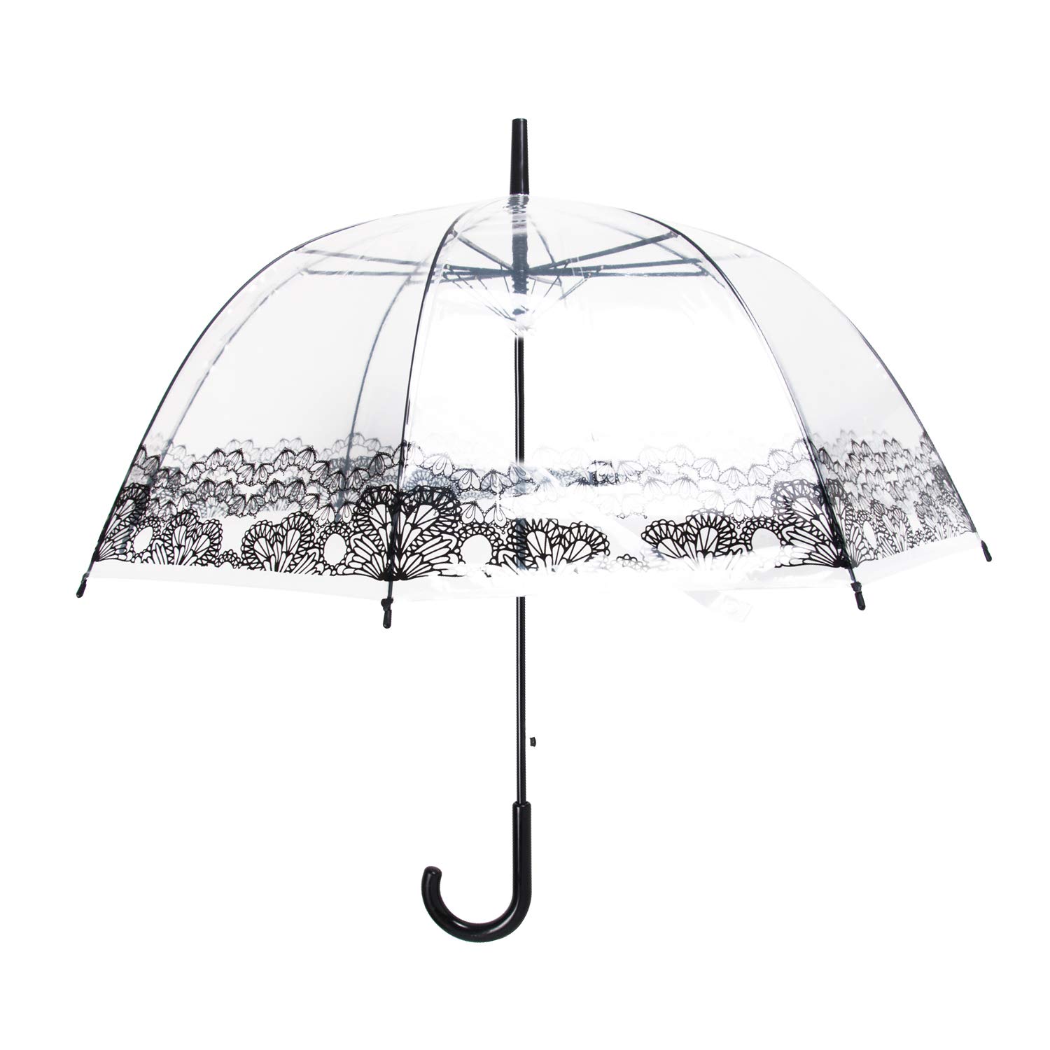 ThreeH KS25C Ombrello Trasparente Cupola Donna Automatico