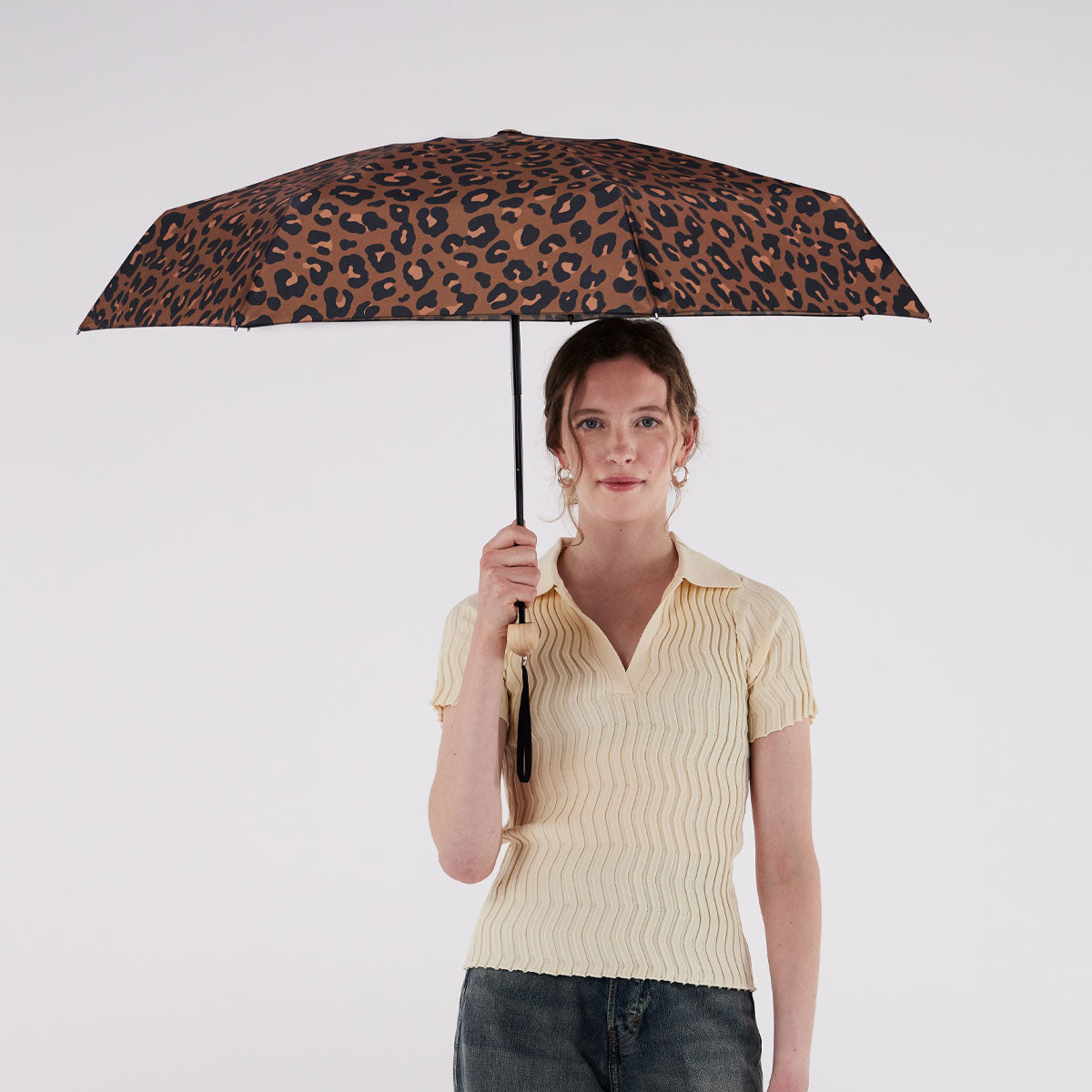 Original Duckhead Mini ombrello leopardato compatto