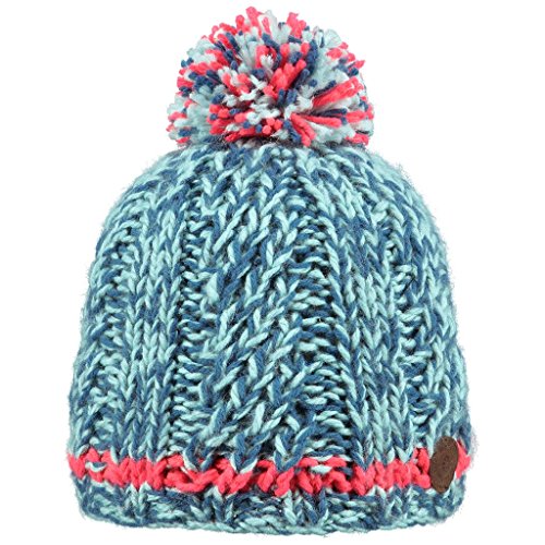 Barts Erfan Berretto Bimbo 53 Azzurro Corallo con Pompon