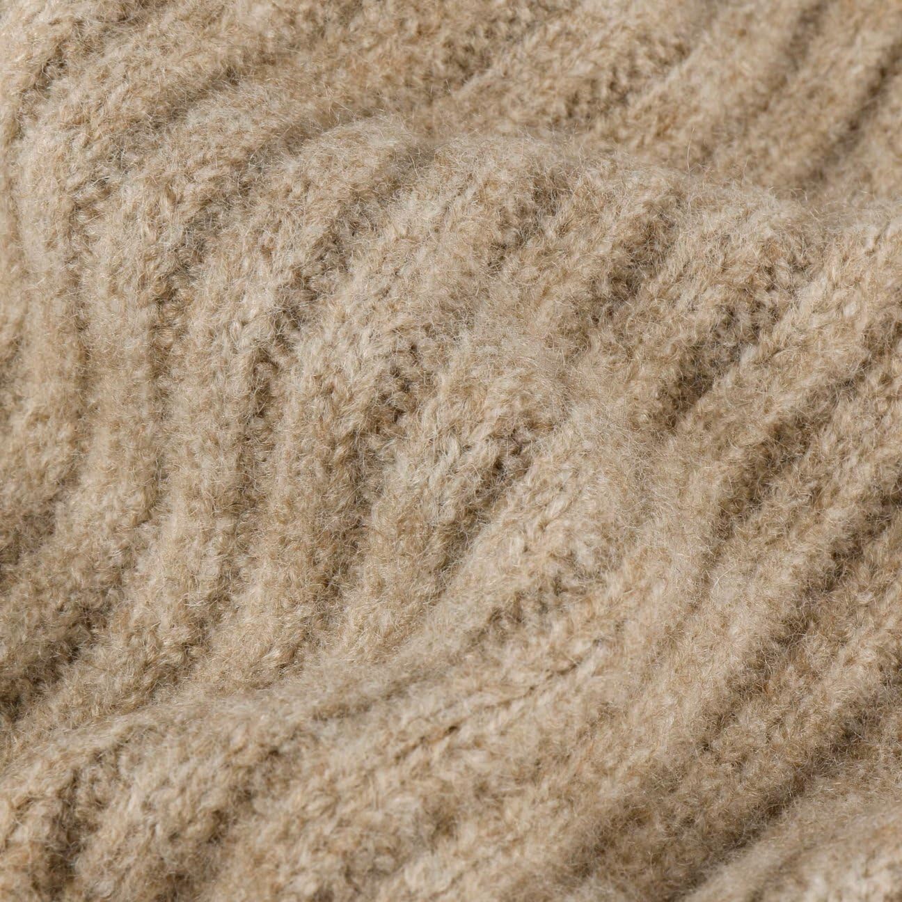Barts Banxs sciarpa a maglia beige lana invernale