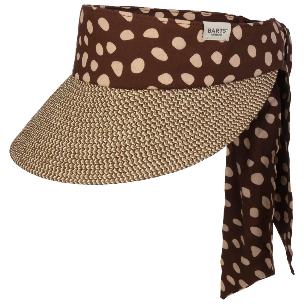 Barts Wupsder Visor visiera paglia marrone beige regolabile