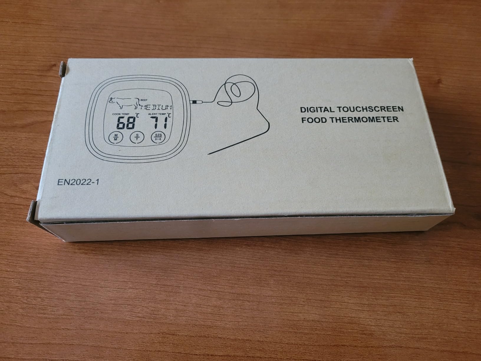 ThreeH Termometro Cucina Digitale Grigio Impermeabile