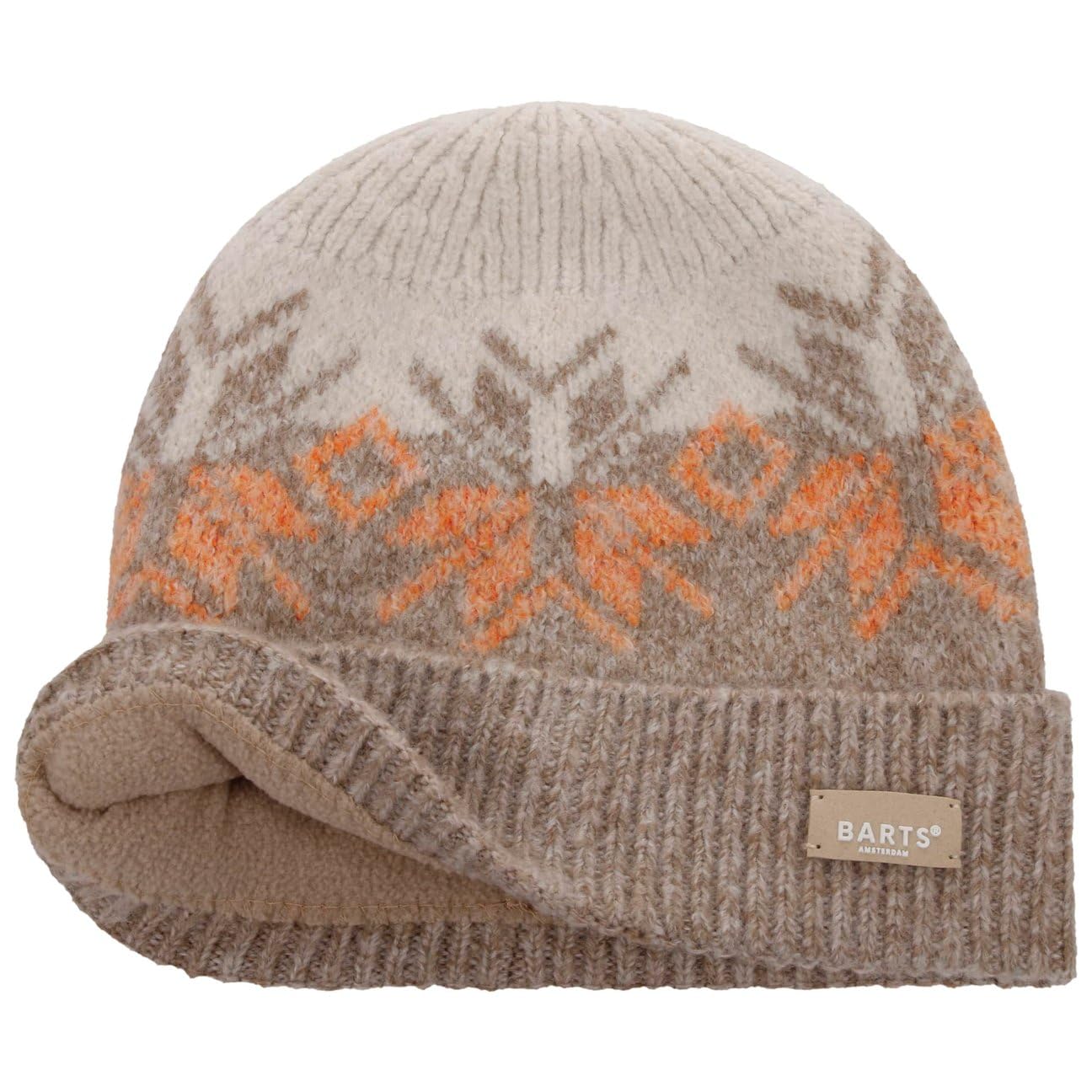 Barts Snowflake Fairywren berretto beige con fodera