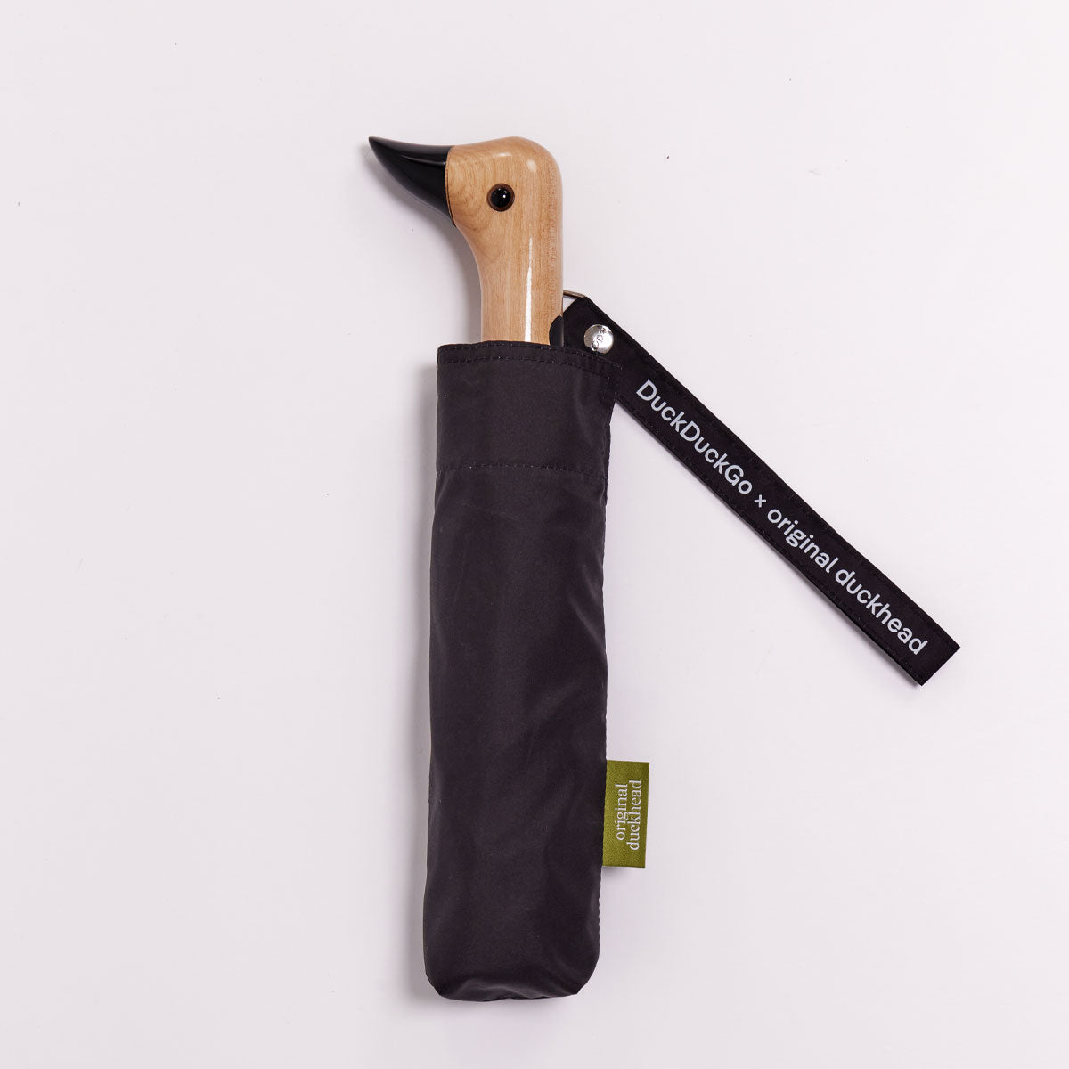 Original Duckhead DuckDuckGo ombrello compatto verde papera