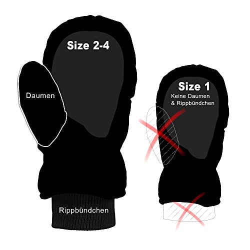 Barts Gloves Guanti Bambino Marrone Taglia 4 Antiscivolo