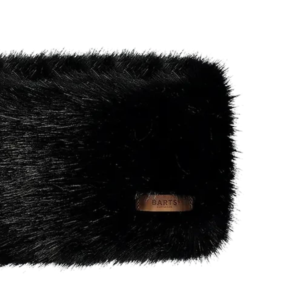 Barts Fascia Donna Pelliccia Nera Pile Taglia Unica