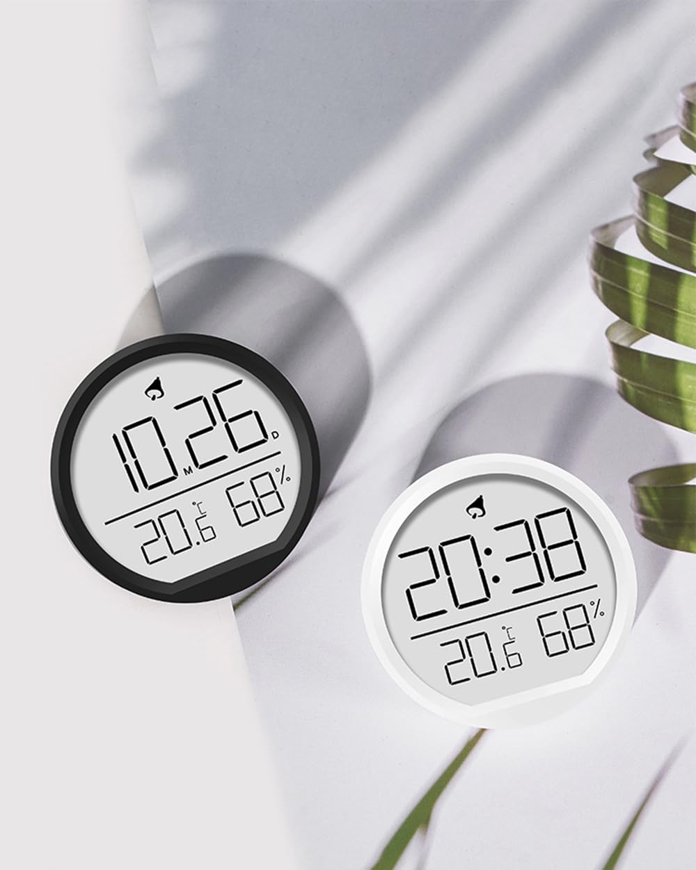 ThreeH Sveglia Multifunzione Orologio Digitale Bianco Temperatura Umidita