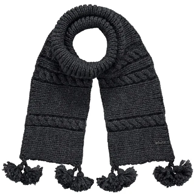 Barts Claire Scarf sciarpa bimba intrecciata con nappine