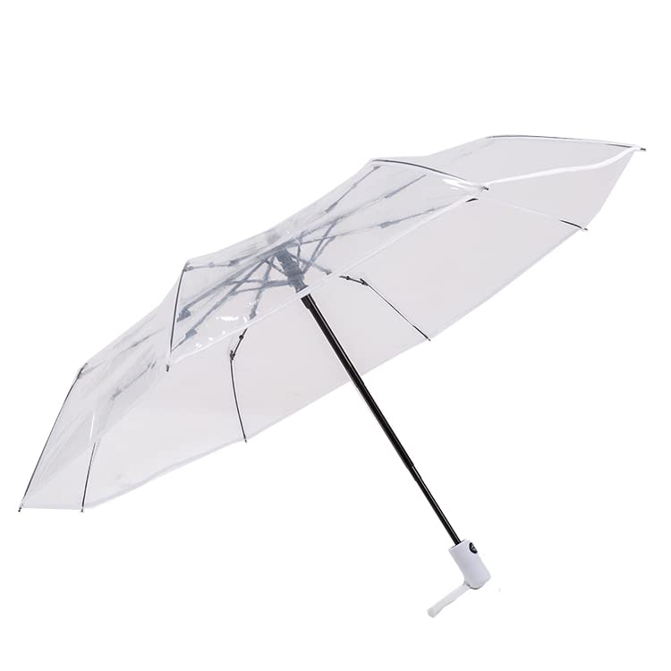 ThreeH Umbrellas ombrello bianco automatico pieghevole