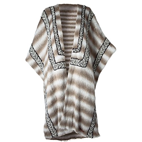 Barts Cass Poncho Donna Navy Multicolore Invernale