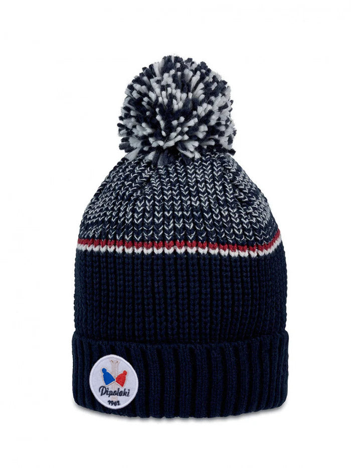 Pipolaki Lespi berretto pile pompon bianco