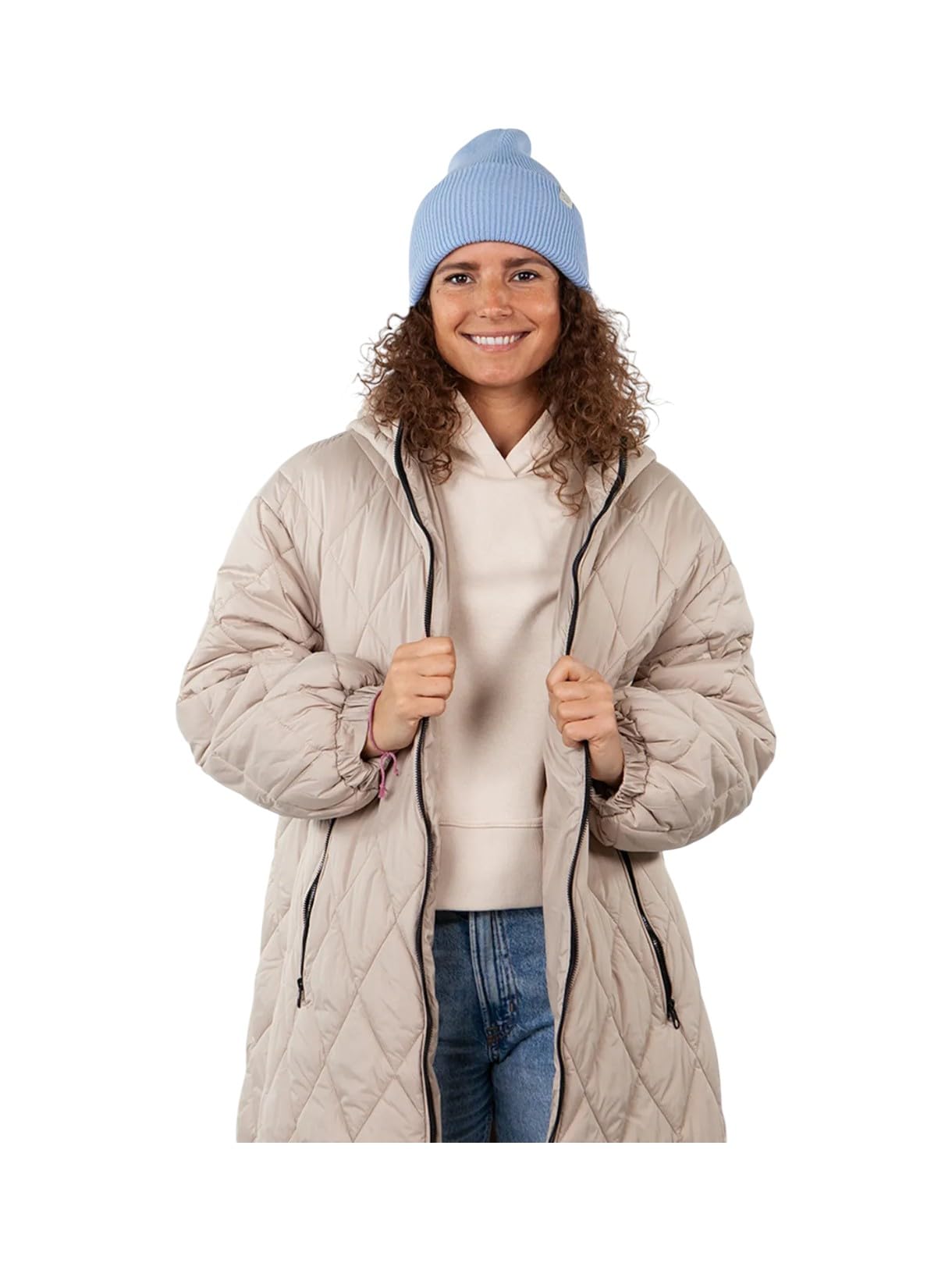 Barts Haveno Beanie Berretto Donna Ghiaccio Risvolto Alto