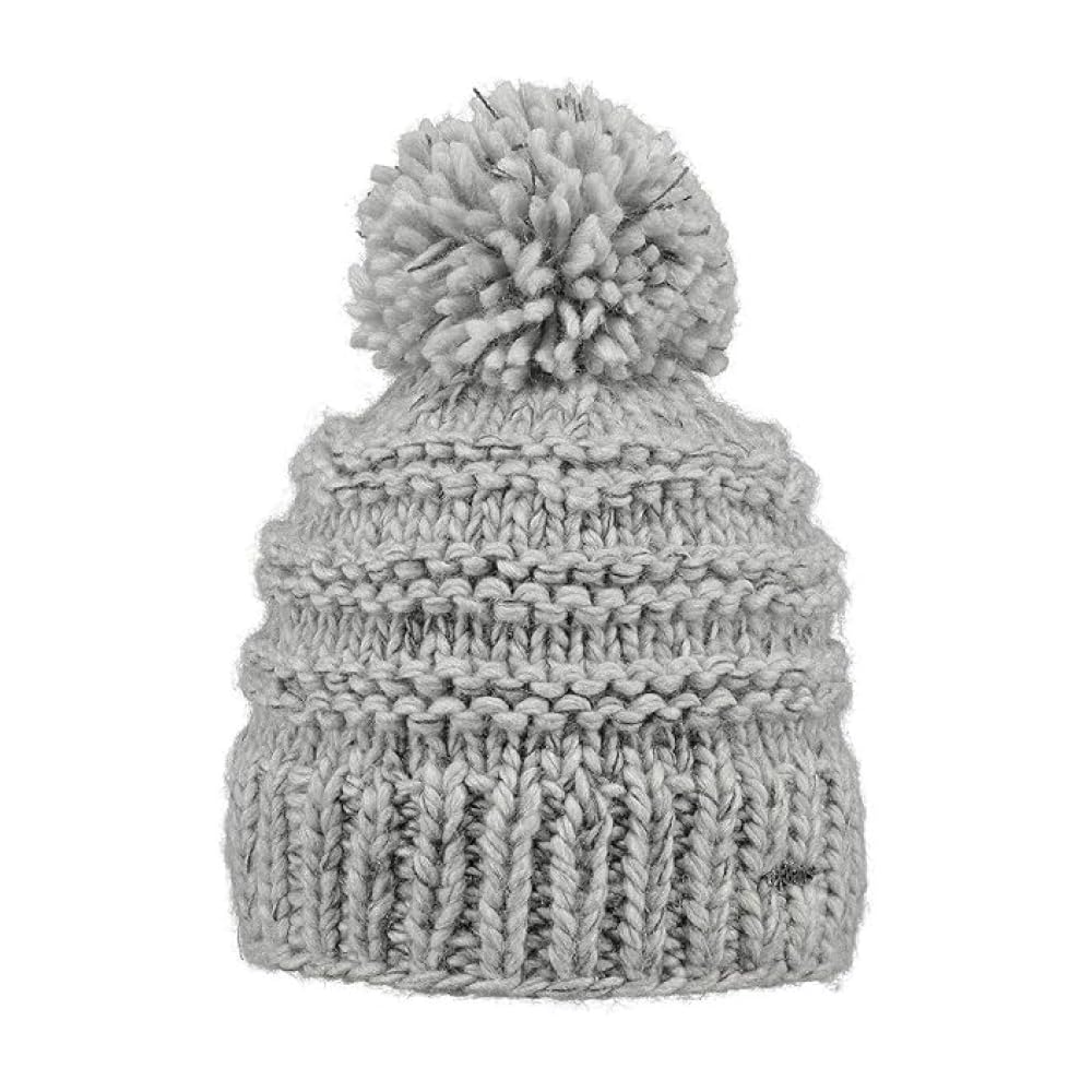 Barts Jasmin Berretto Donna White con Pompon e Pile