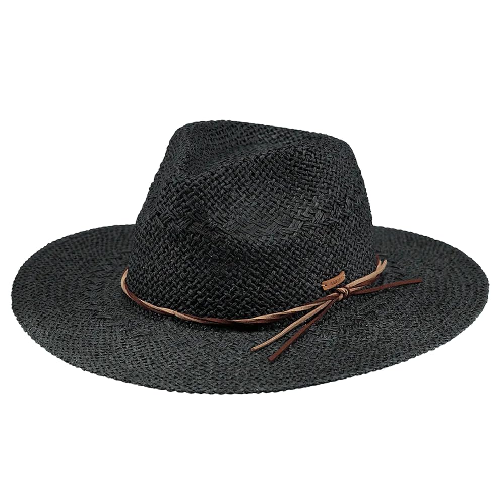 Barts Arday Cappello Paglia Nero a Falda Larga