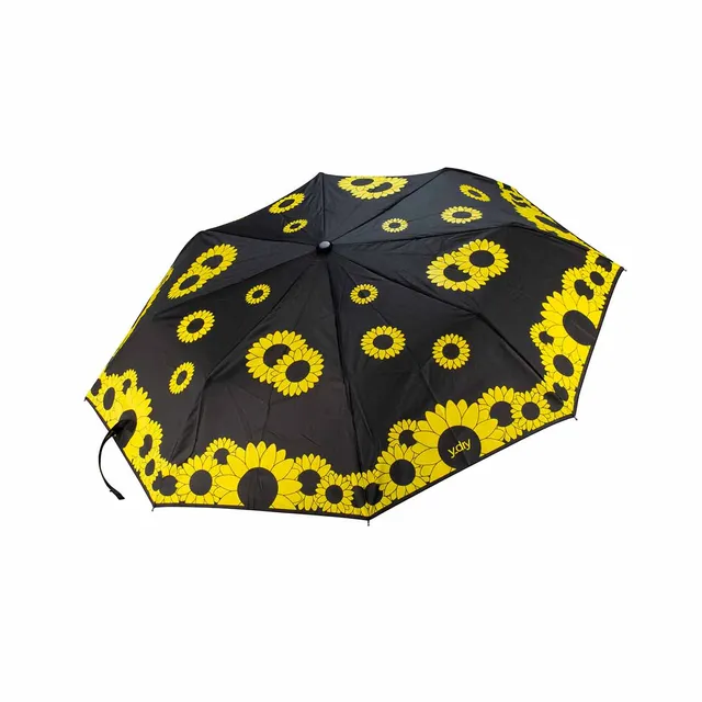 Y-DRY Sunflowers ombrello corto fantasia antipioggia donna uomo