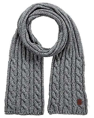 Barts Twister Sciarpa Uomo Grigio Heather Grey Taglia Unica
