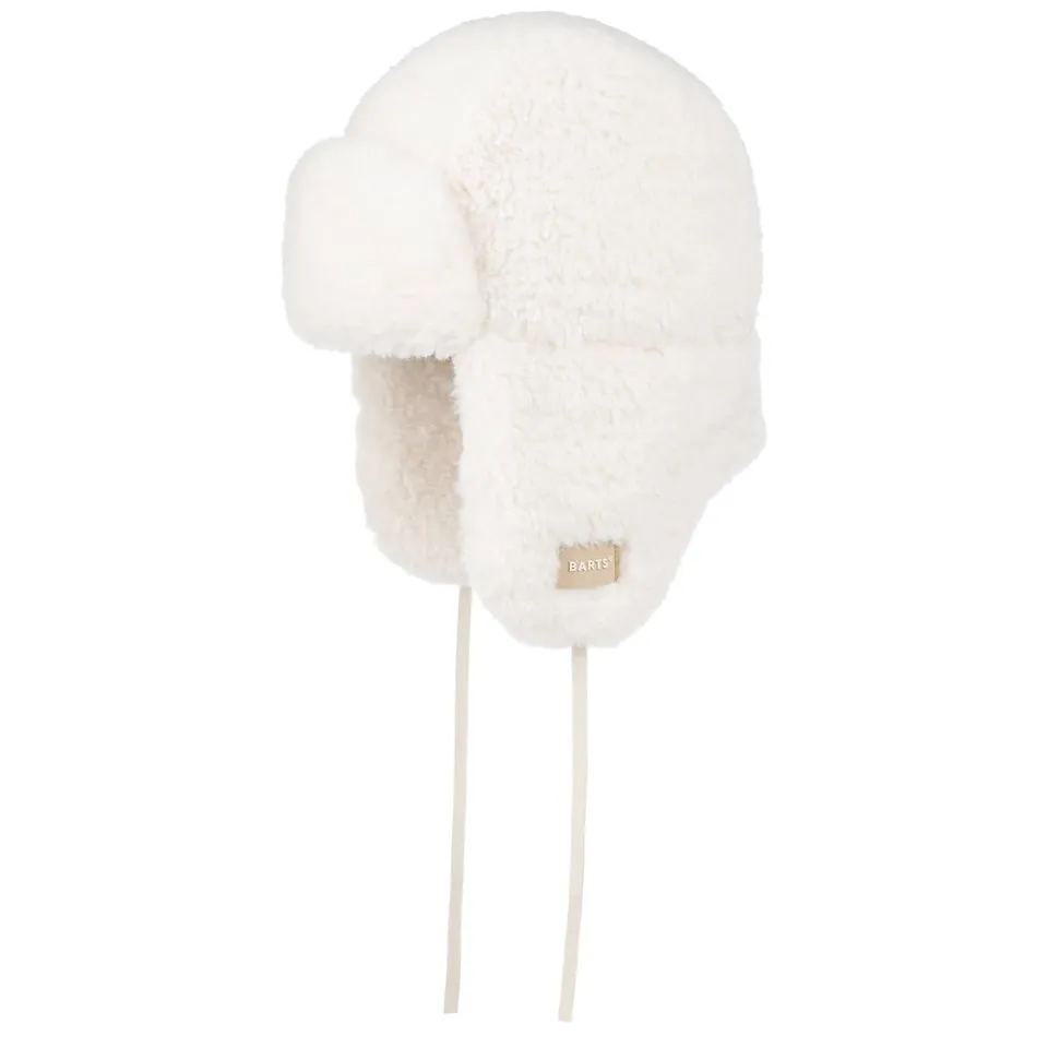 Barts Bantota Teddy cappello aviatore bianco crema paraorecchie