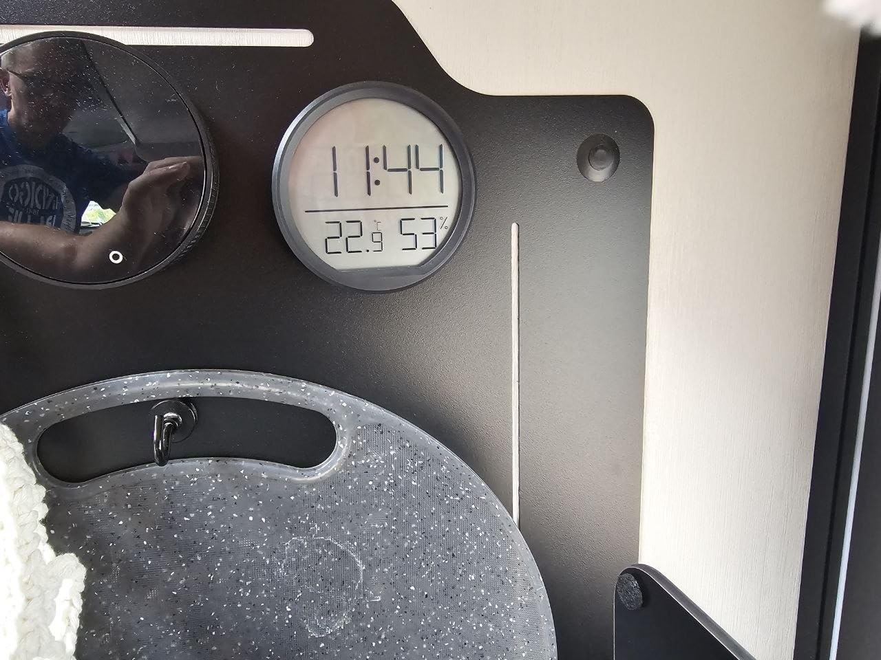 ThreeH Sveglia Multifunzione Orologio Digitale Bianco Temperatura Umidita