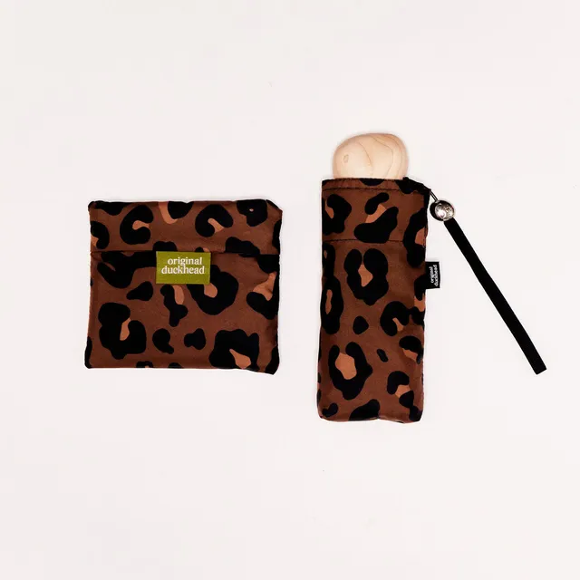 Original Duckhead Rainy Day Sets Leopard Mini Bundle ombrello