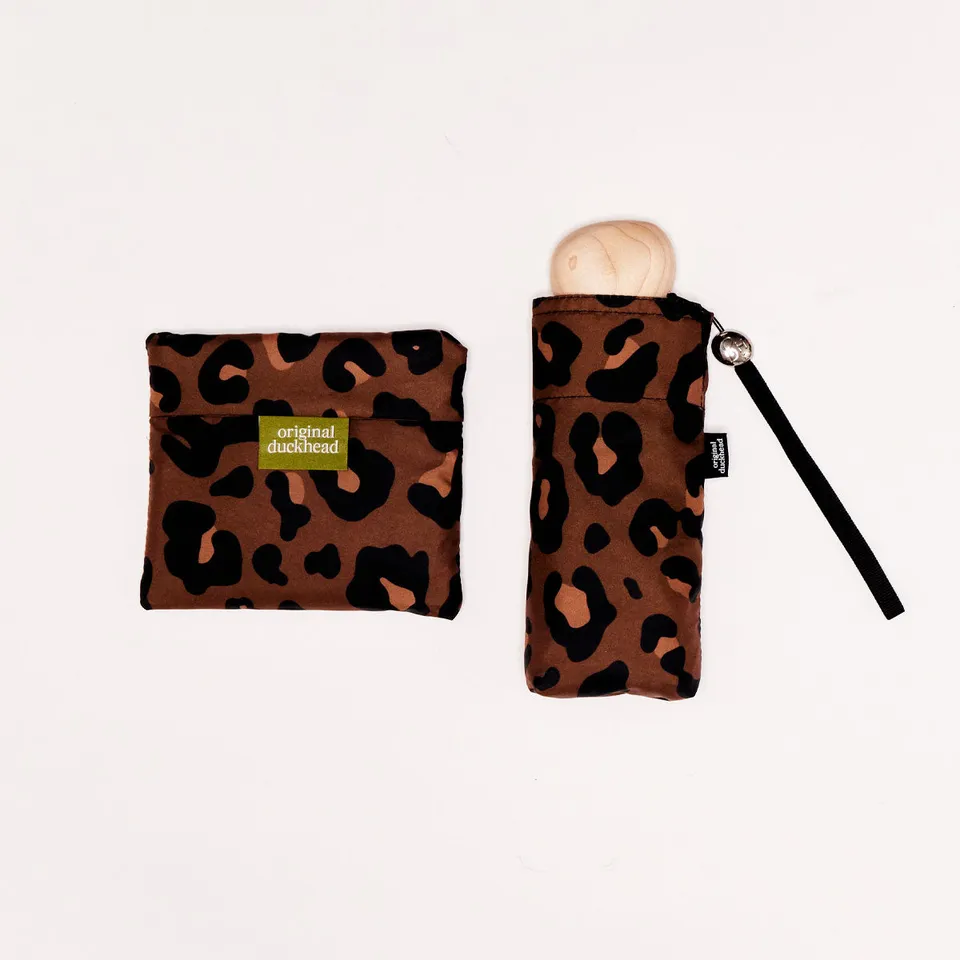 Original Duckhead Rainy Day Sets Leopard Mini Bundle ombrello