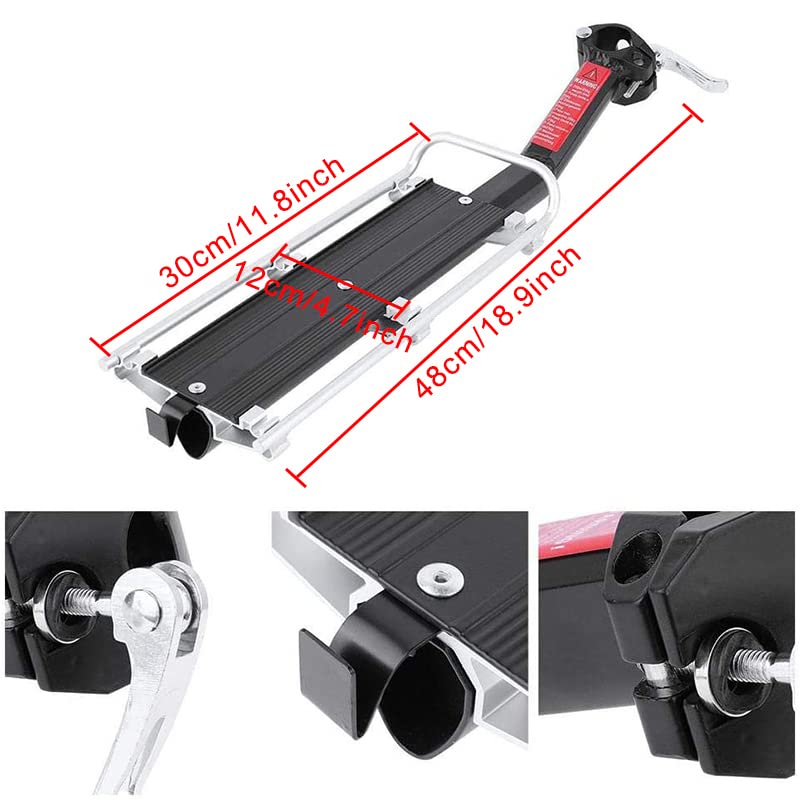 ThreeH Portapacchi bici posteriore alluminio 9 kg sgancio rapido