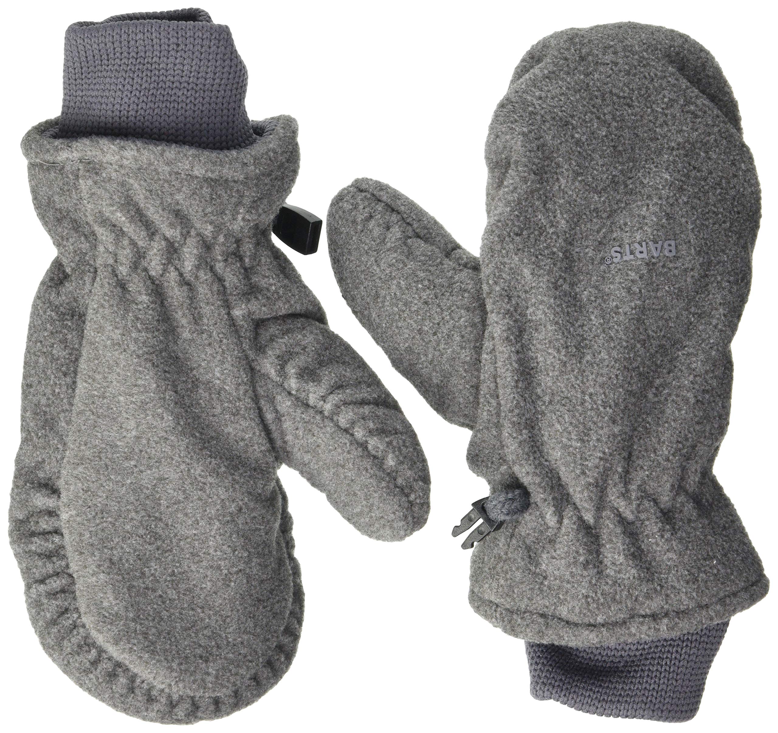 Barts Fleece Mitts Moffole Pile Bambini Nero Taglia 2 Calde