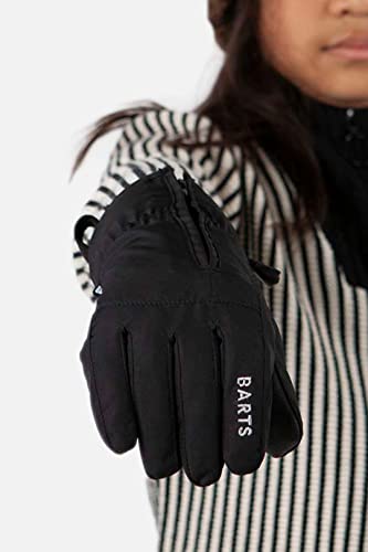 Barts Zipper Gloves Guanti Bambini Nero Taglia 7 con Cerniera