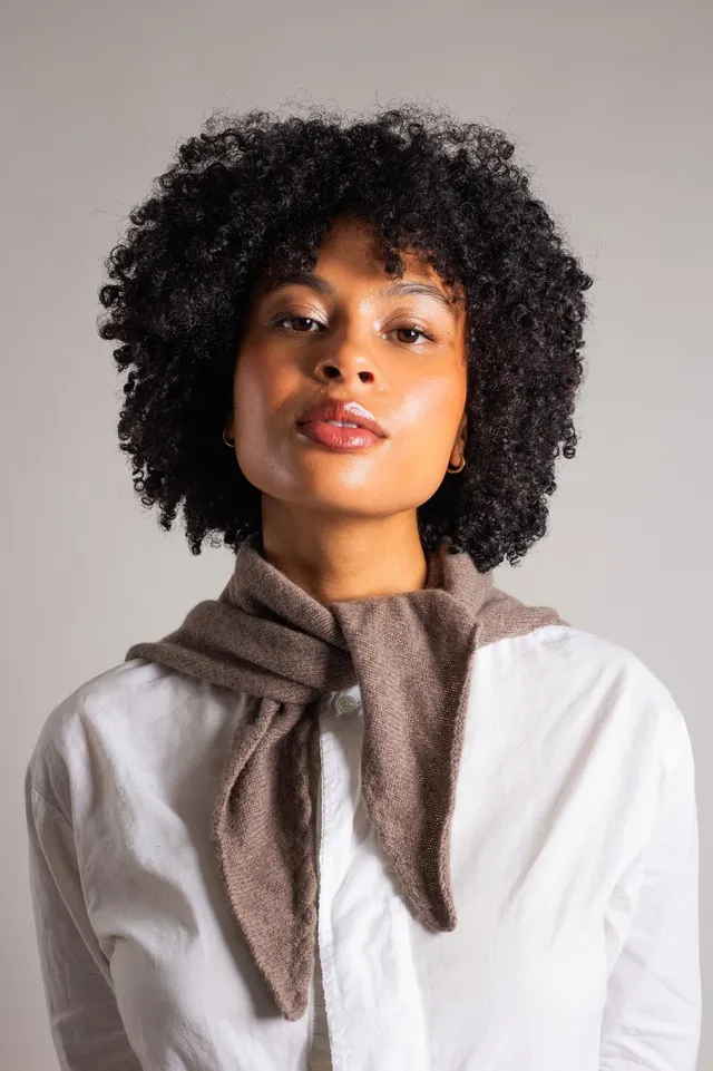 Pipolaki Birgitt foulard donna taupe elegante