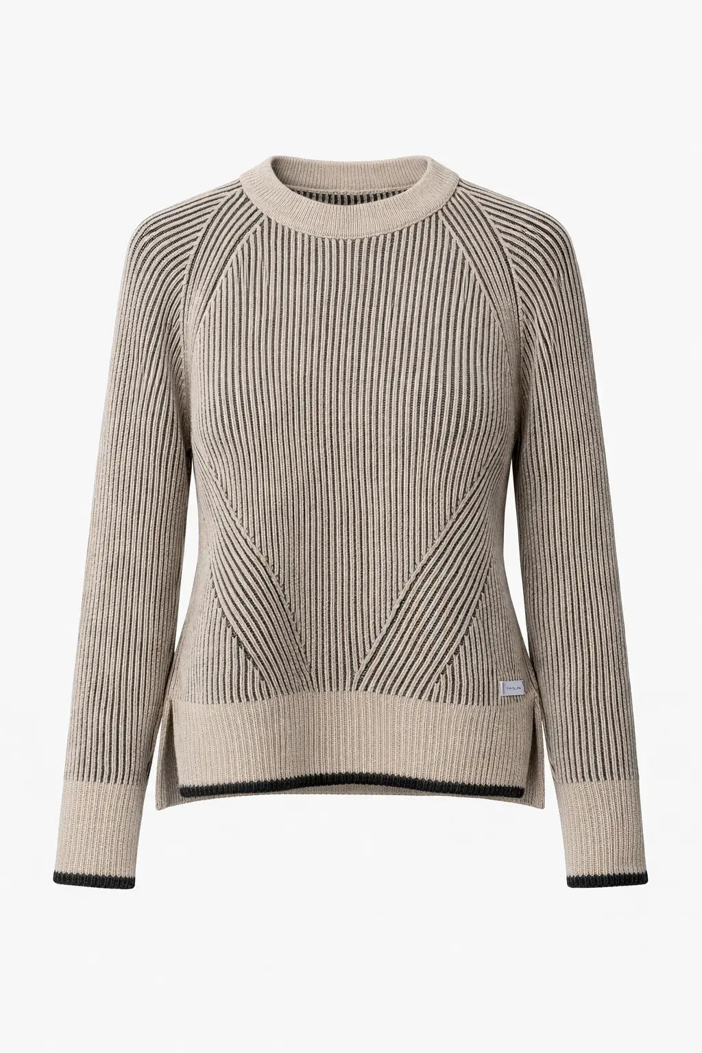 Pipolaki Ubac maglione donna nero/beige in lana