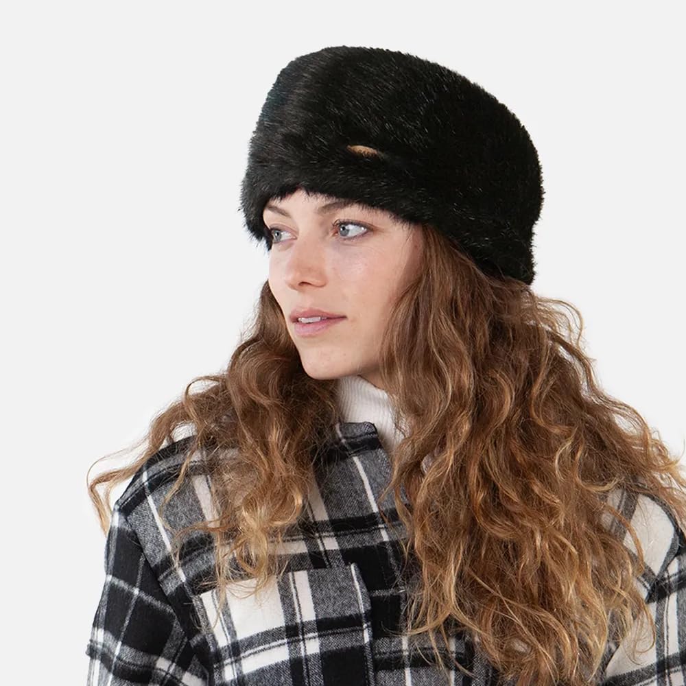 Barts Fascia Donna Pelliccia Nera Pile Taglia Unica