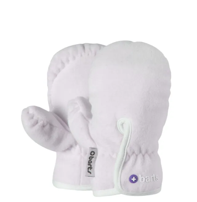 Barts Fleece Mitts Muffole Neonato Bianche velcro 0-24 mesi