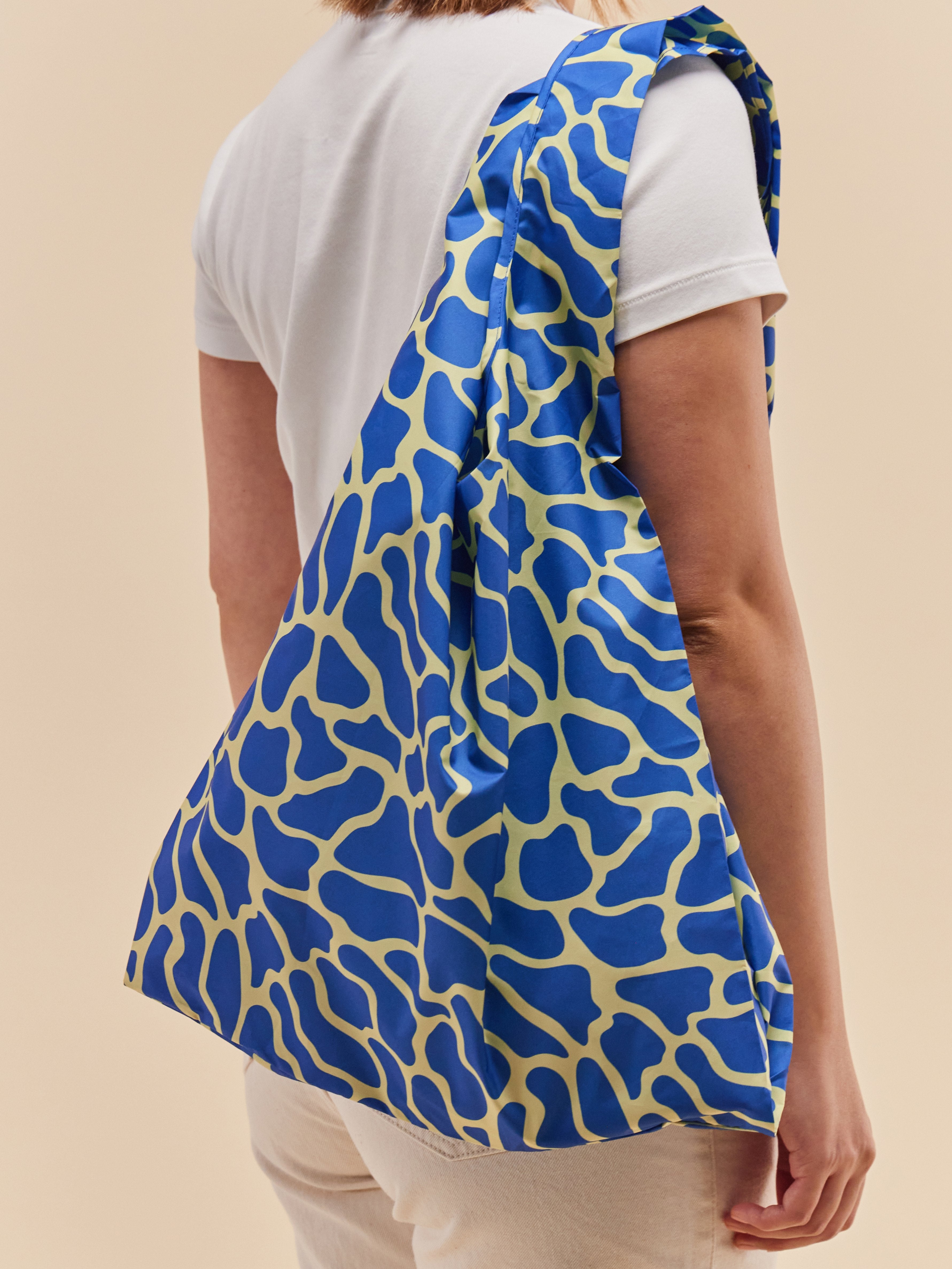 Original Duckhead Extra Bag borsa riutilizzabile blue ripples