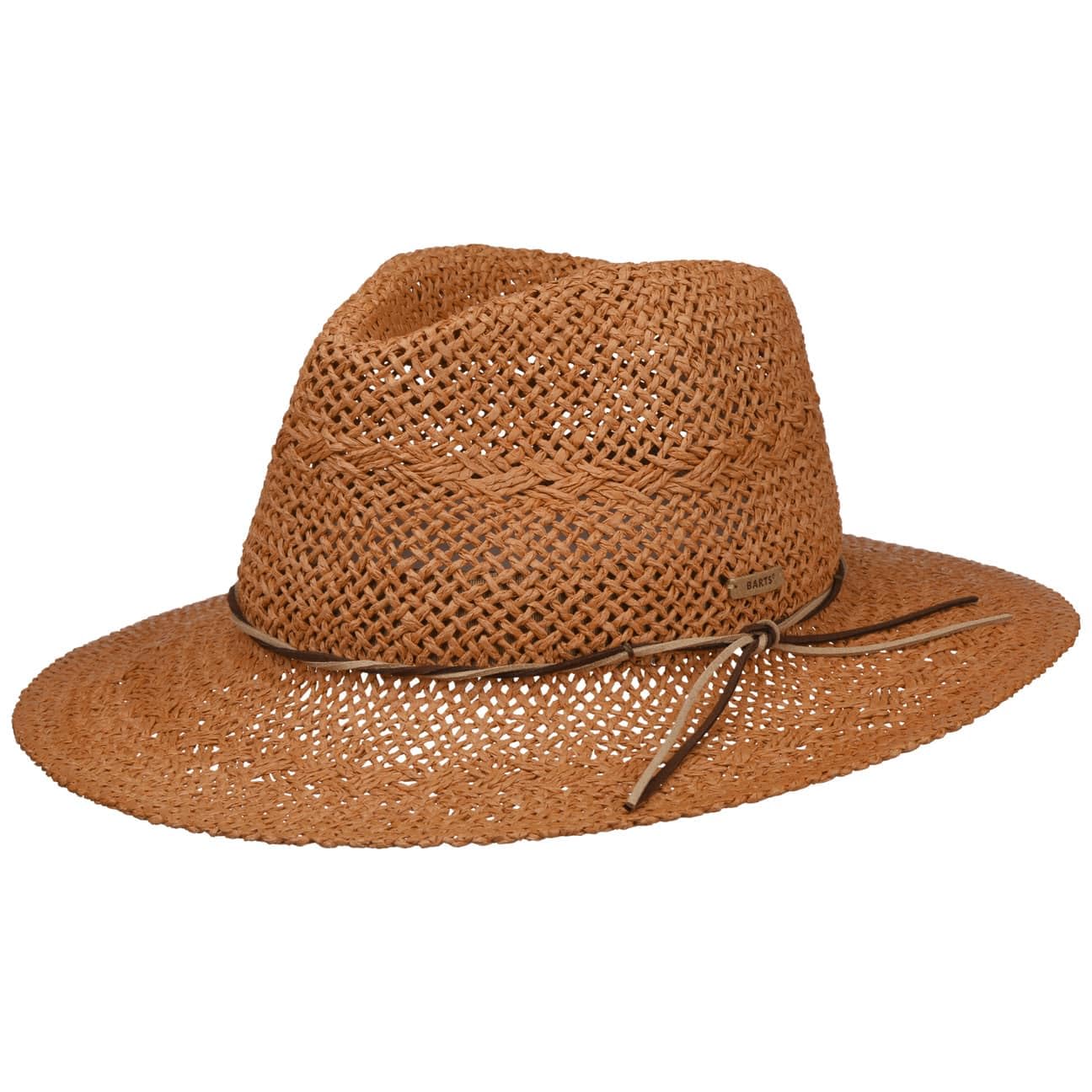 Barts Arday Cappello Paglia Nero a Falda Larga