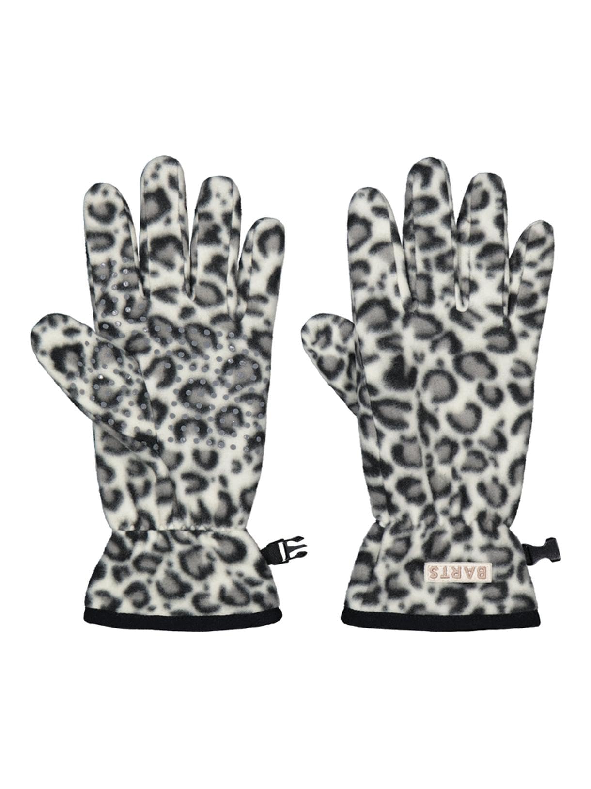 Barts Gloves and Mitts guanti in pile leopardati M-L 100% poliestere