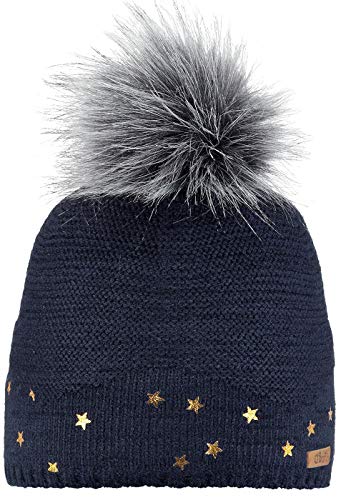Barts Nerida Berretto Bimbo Grigio Pompon Pile