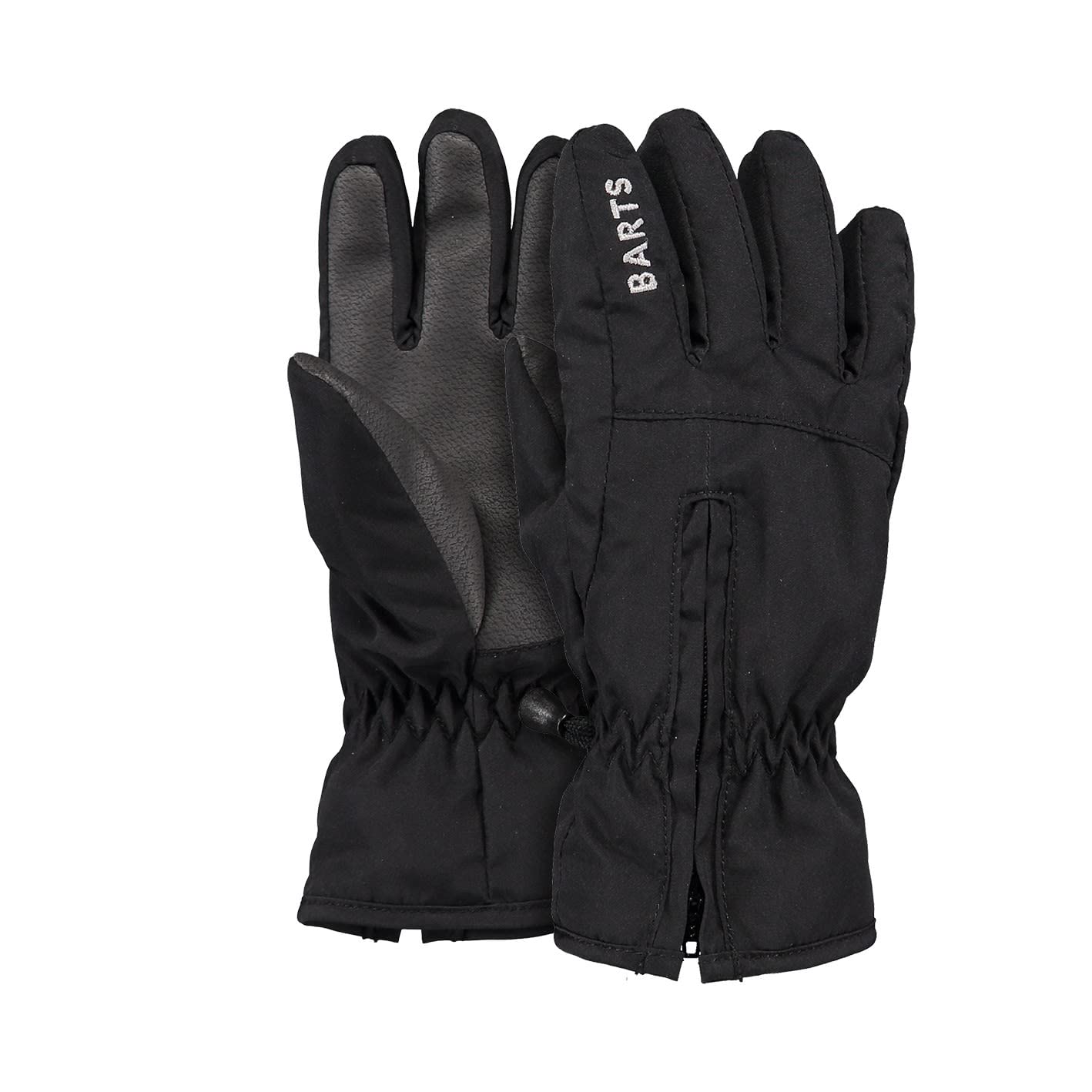 Barts Zipper Gloves Guanti Bambini Nero Taglia 7 con Cerniera