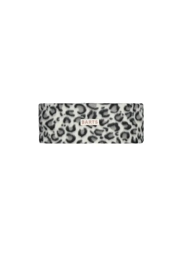 Barts Headbands fascia in pile leopardata grigio nero poliestere