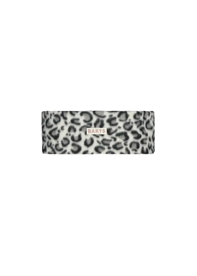 Barts Headbands fascia in pile leopardata grigio nero poliestere