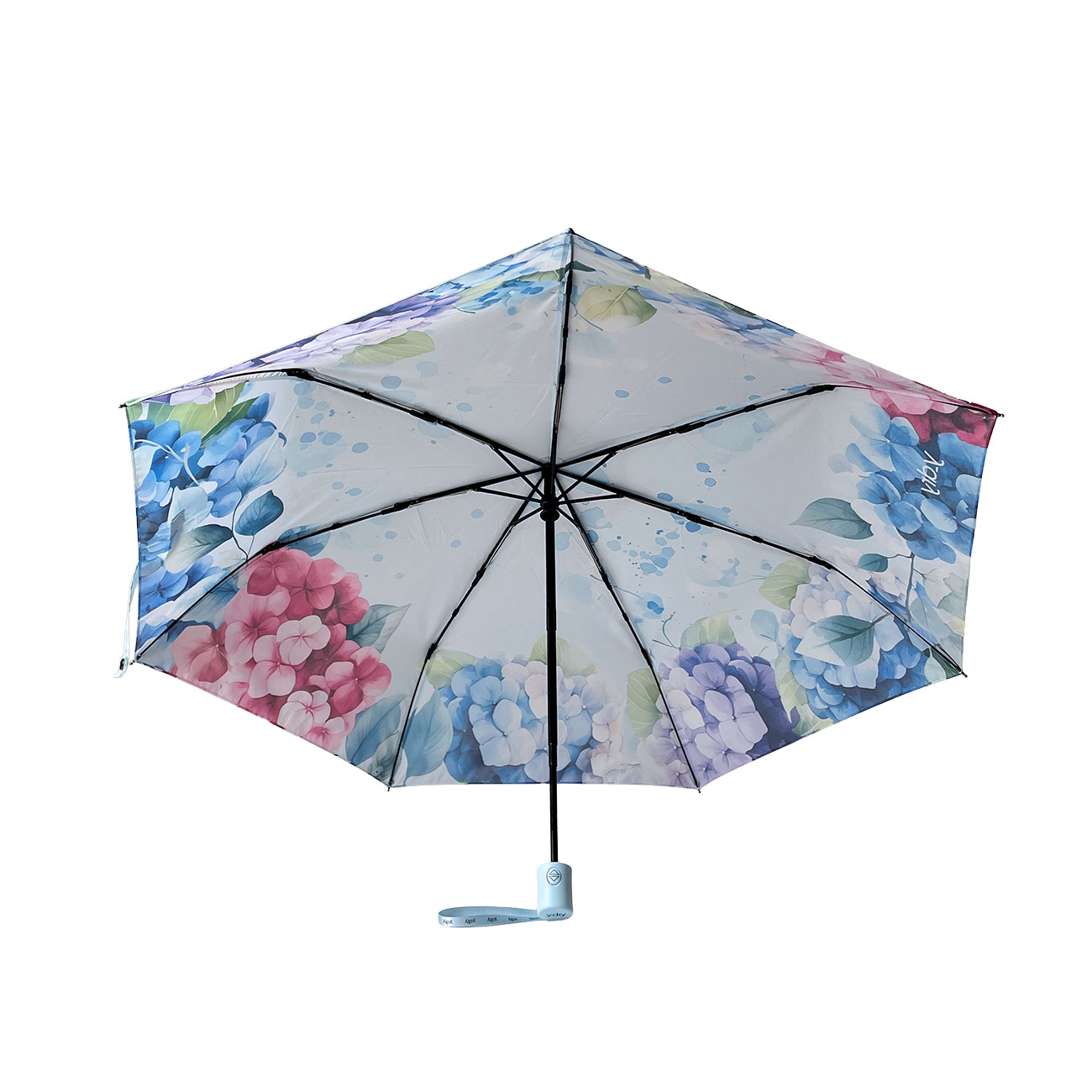 Y-DRY Ortensie Ombrello Corto Fantasia Donna Uomo Fiori