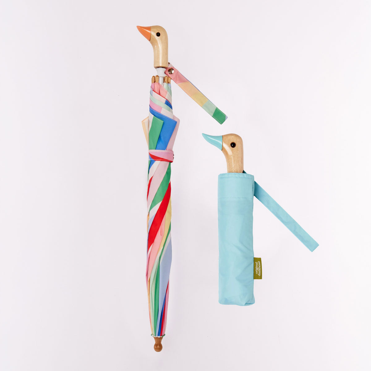 Original Duckhead Me & Mini Me Rainbow Stripes ombrelli adulto + bimbo