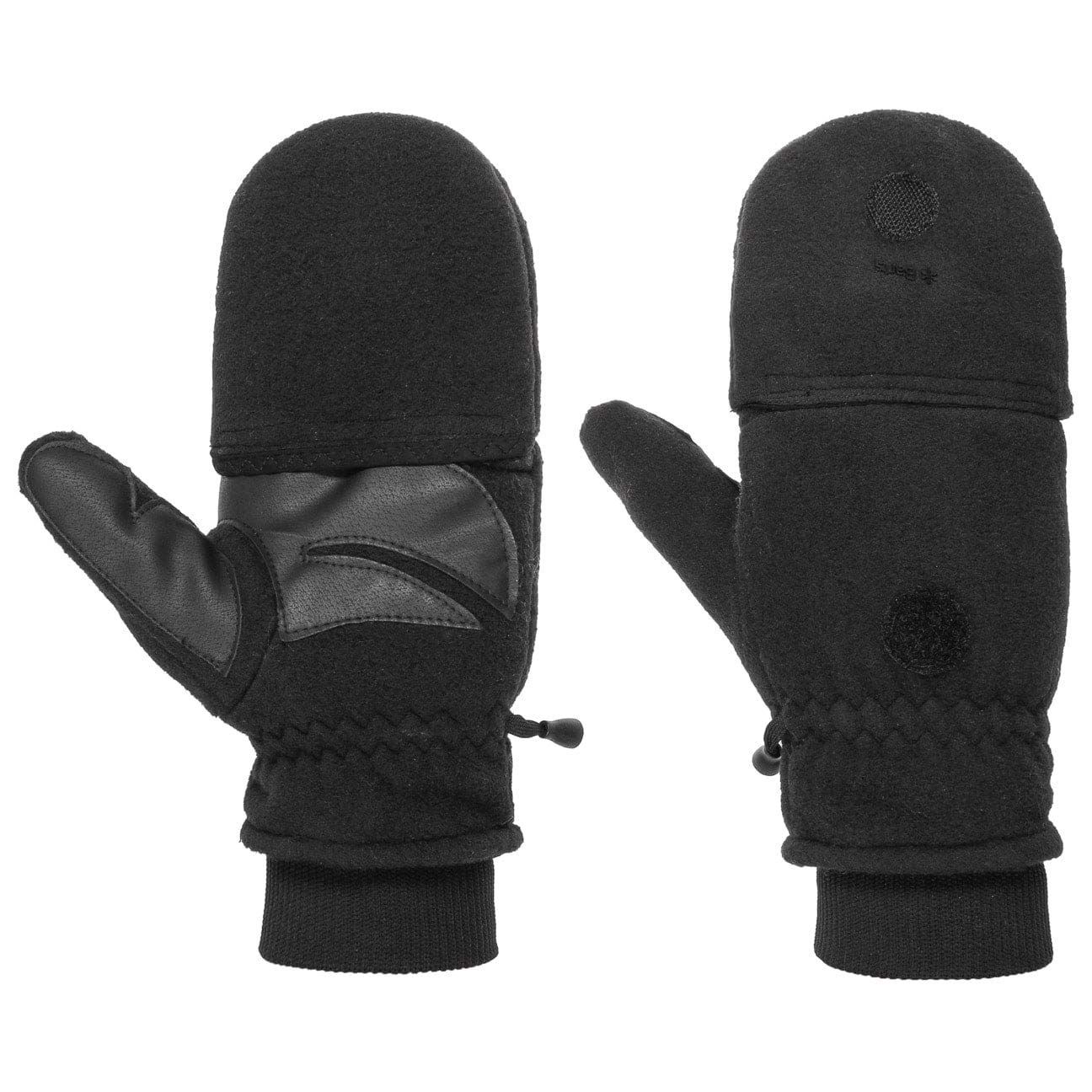 Barts Convertible Mitts Guanti Senza Dita Nero 7