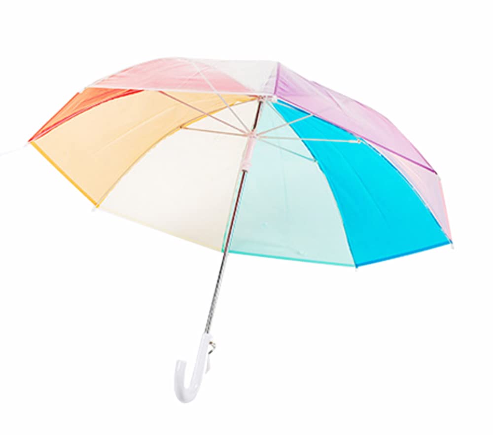ThreeH Umbrellas Ombrello Bimbo Trasparente Antipioggia Bianco