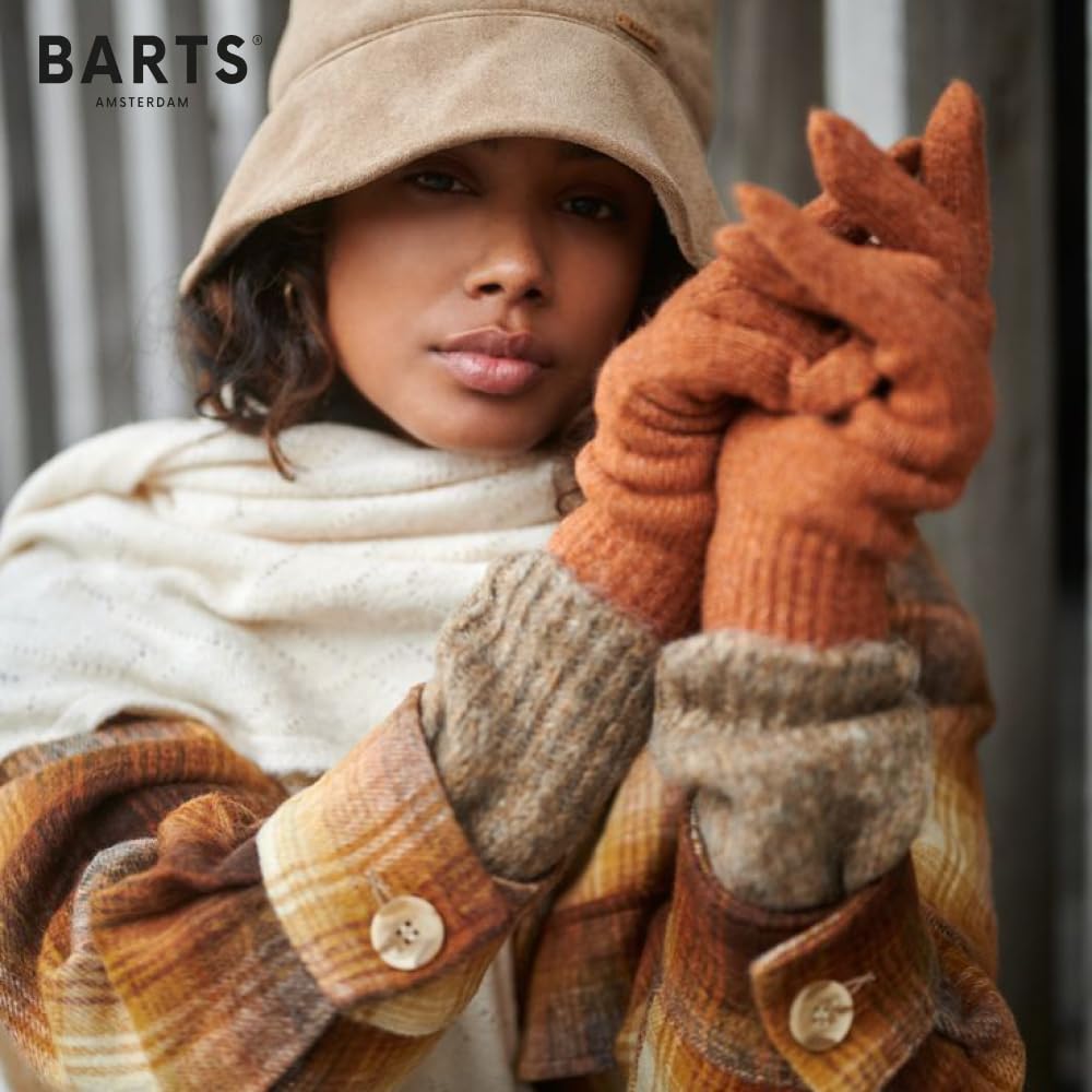 Barts Witzia guanti invernali donna grigio heather grey caldi