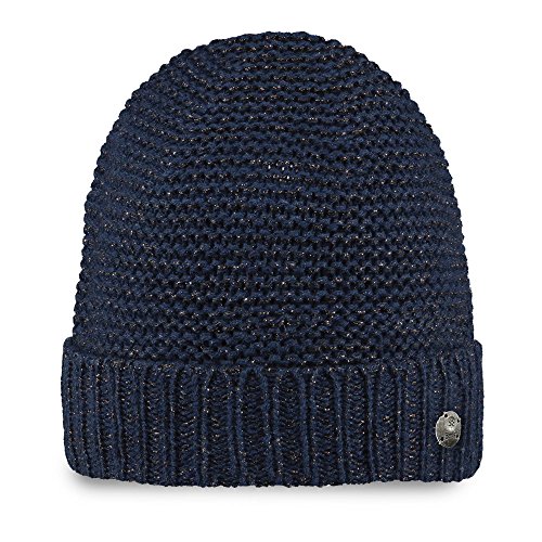 Barts Candice Beanie Donna Blu Taglia Unica Pile Luccicante