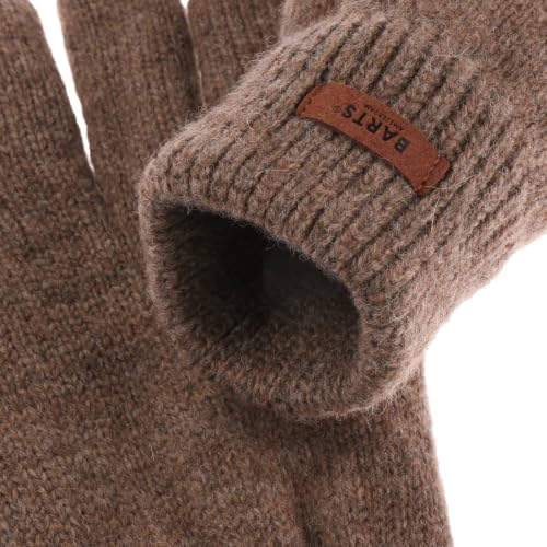 Barts Haakon guanti invernali lana marrone L/XL