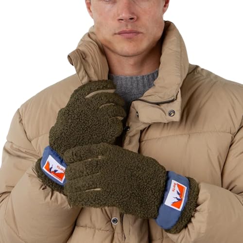 Barts Isafjord Guanti Unisex Militare Teddy L/XL
