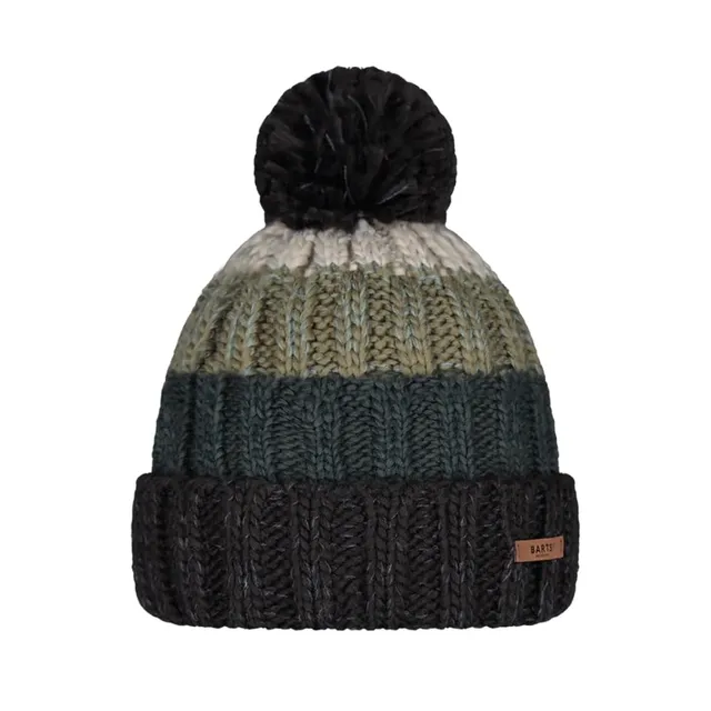 Barts Wilhelm Berretto con Pompon Cedar con Risvolto