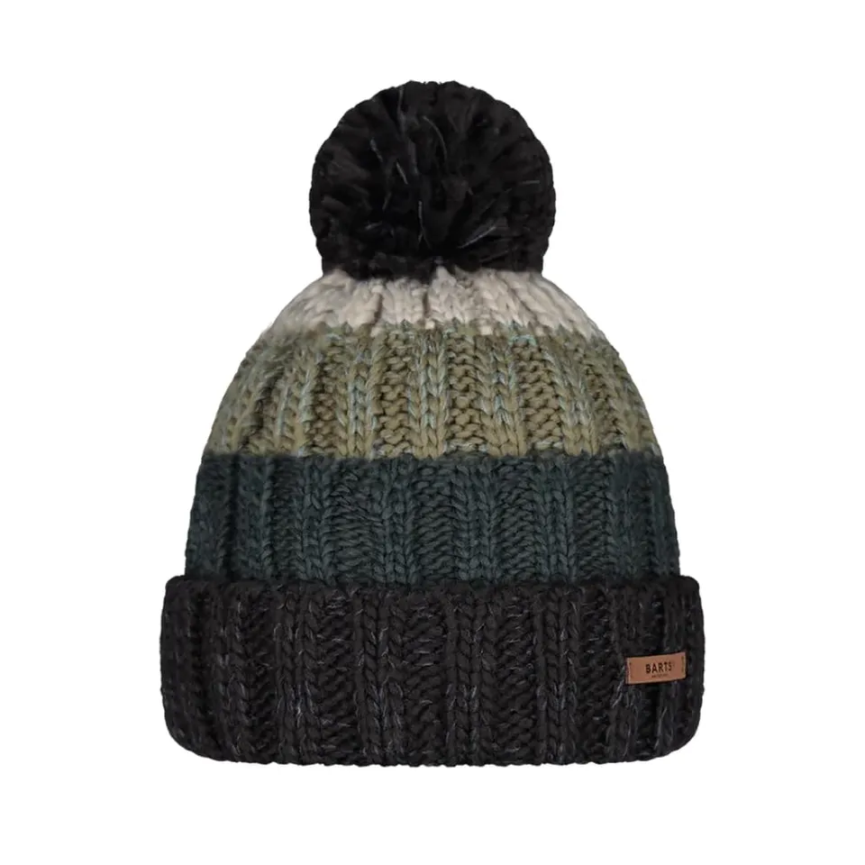 Barts Wilhelm Berretto con Pompon Cedar con Risvolto