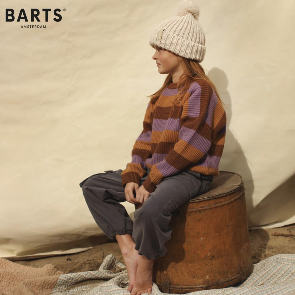 Barts Wilhelm Berretto Bambino Grigio Antracite con Pompon